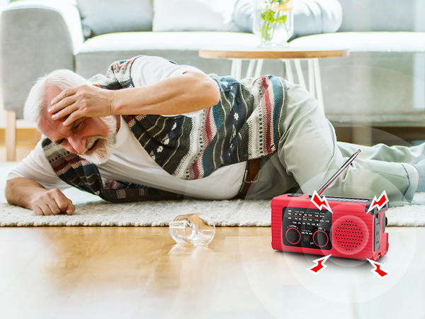 emergency flashlight solar charger solar powered radio solar power bank survival kit