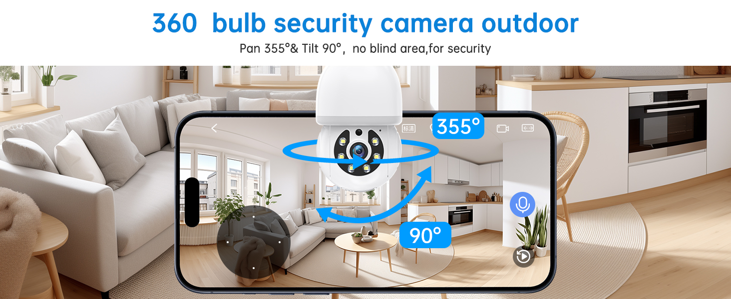 light bulb security camera