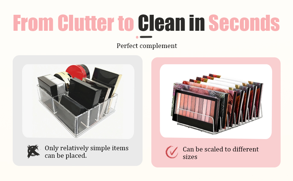 durable 2-pack makeup organizer for vanity?