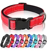 HEELE Dog Collar, Reflective Dog Collar, Soft Neoprene Padded Breathable Nylon Pet Collar Adjusta...