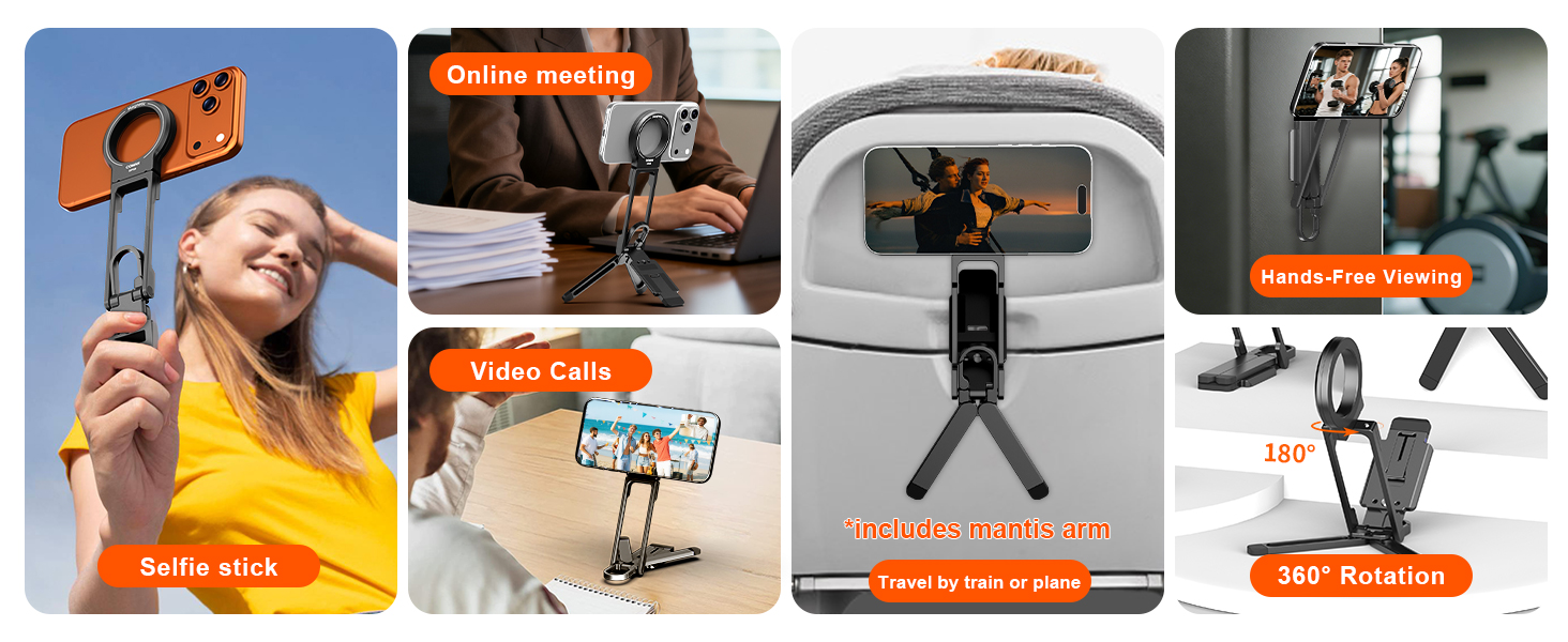 magnetic phone tripod