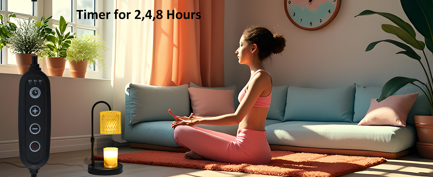 candle warmer lamp with timer