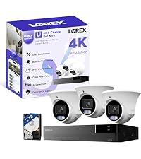 Lorex Connect (New App) | U-Series | 8Ch 4K NVR System | 3 Dome 2K+ Cameras | U20 PoE Cameras | No C...