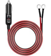Chanzon 6ft/3ft UL Listed 12V/24V 15A Male to Male Cigarette Lighter Plug, Heavy Duty Cable Charg...