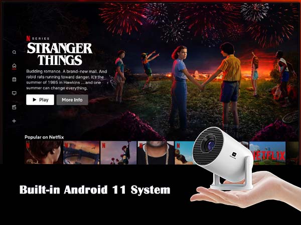 Mini Android 11 Projector 4K Netflix Projector with Built in Apps 1080P with Google TV Proyector 