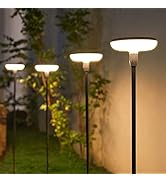 LETMY Solar Outdoor Lights Garden Decor, 6 Pack Super Bright Solar Garden Lights Outdoor Waterpro...