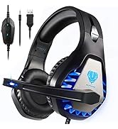 Headsets for Xbox One, PS4, PC, Nintendo Switch, Mac, Gaming Headset with Stereo Surround Sound, ...