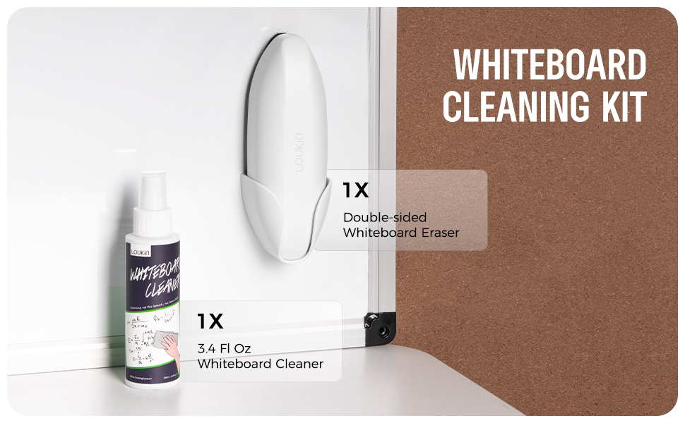 Double-sided Whiteboard Eraser with Magnetic Holder