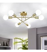 Modern Sputnik Chandelier 6-Light Industrial Ceiling Lights Fixture 22