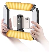 ULANZI Smartphone Video Rig with Light, Cell Phone Handheld Stabilizer with Ring Light 8500k Self...