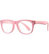 Pro Acme TPEE Rubber Flexible Kids Nerd Glasses Clear Lens Geek Fake for Costume (Age 3-10)