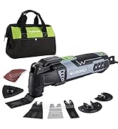 WORKPRO Oscillating Multi-Tool Kit, 3.0 Amp Corded Quick-Lock Replaceable Oscillating Saw with 7 ...