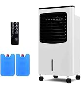 ARLIME Portable AC Cooling Fan, 3-IN-1 Portable Evaporative Air Cooler &amp; Humidifier, Windowless A...