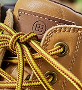 Stepace Round Shoelaces [2 Pairs] Heavy Duty Boot Shoe Laces for Hiking Work Boots