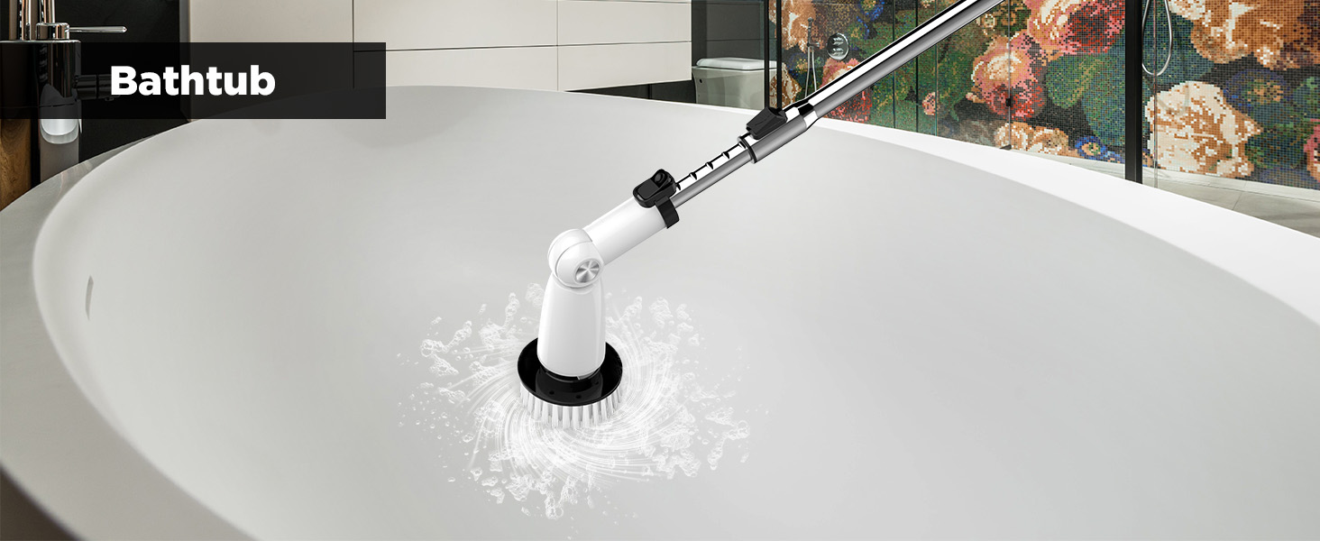 electric spin scrubber brush power brush floor scrubber