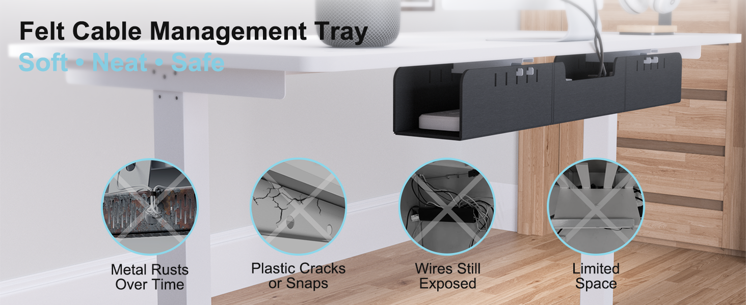 Felt Cable Management Tray