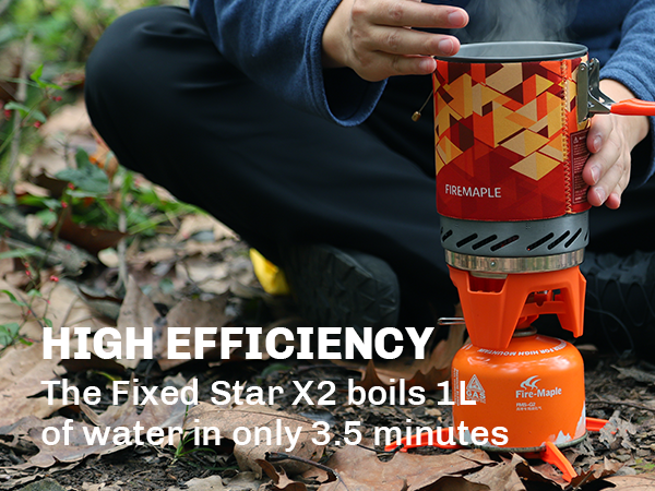 FireMaple Fixed Star X2 Backpacking and Camping Stove System Outdoor Propane Camp Cooking Gear