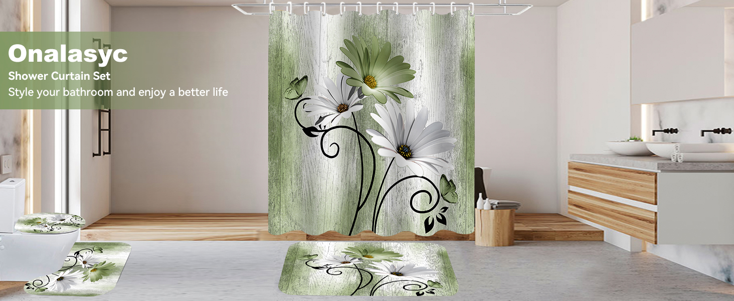 bathroom shower curtain sets