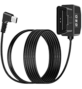 YANBORONSN OBD 2 Power Cable for Dash Camera, Right Angle OBD 2 to USB C Adapter Hardwire Charger...