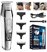 KEMEI Trimmer Cordless Hair Clipper for Men Professional Electric Beard Trimmers Barber Hair Cutt...
