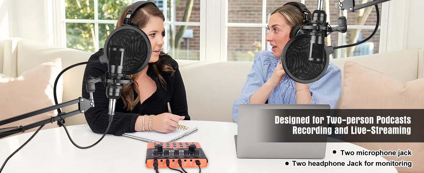 Designed for Two-person Podcasts