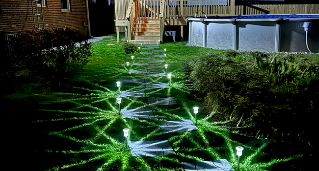 solar lights for outside pathway