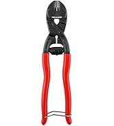 TOOLEAGUE 8-inch Mini Cutter with Recess and Spring,CR-V Blade, Security Lock,Compact Bolt Cutter...