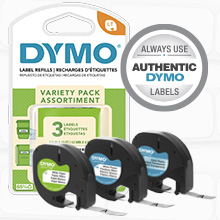 Variety pack of three labels