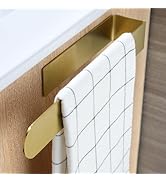 Taozun Gold Hand Towel Holder, Adhesive Towel Rack Bathroom Towel Bar Stick on Wall, Stainless St...