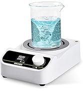 LACHOI Magnetic Stirrer 200-1500RPM Magnetic Stir Plate with Stir Bar Timing Range 1-999min,Max S...