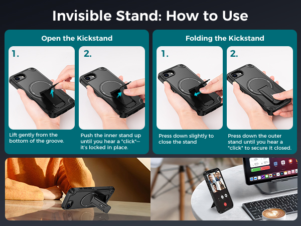 Phone 16 e Case with Stand