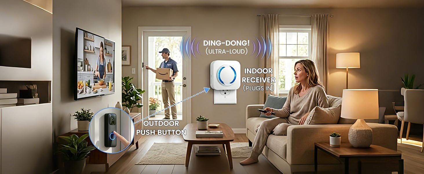 smart wireless doorbell chime