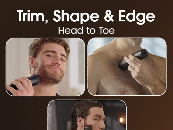 VAUCUTRIM BEARD TRIMMER with Vaccum