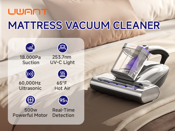 Handheld bed vaccum cleaner