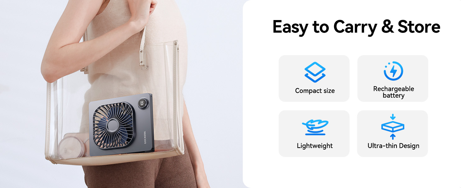 portable desk fan Small size easy to use