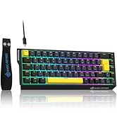 MAGIC-REFINER X68 HE Rapid Trigger Mechanical Gaming Keyboard 60% Wired with Adjustable Actuation...