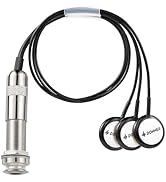 Donner Acoustic Guitar Pickup, DSS-3 Guitar Pickups Sound Seeker Pure Sound Transducer for Cello ...