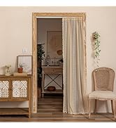 Sutuo Home Boho Doorway Curtains for Closet Patio, Lace Sheer Door Curtains for Doorway Crochet V...