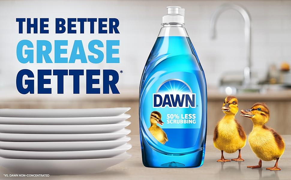 The better grease getter vs. Dawn Non-Concentrated.