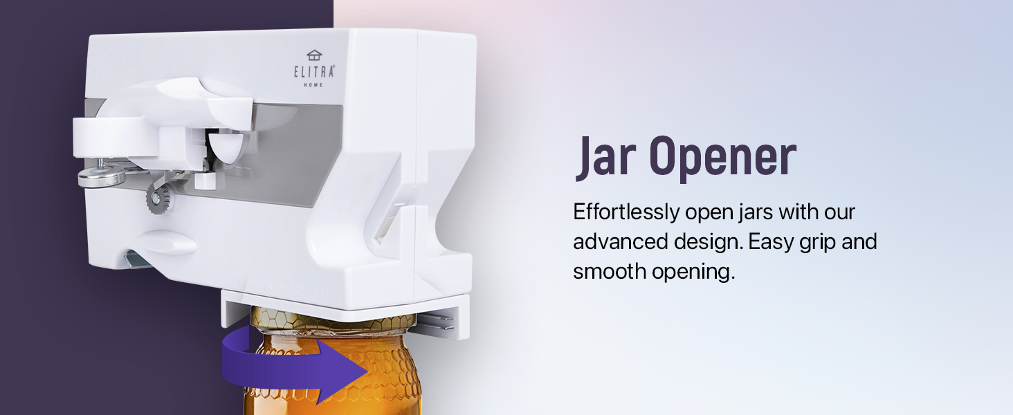 Electric Can Opener - 4 in 1 white 4