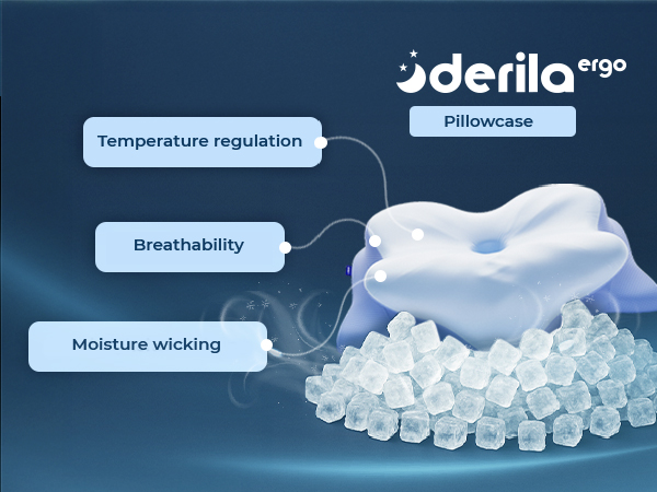 derila ergo pillow neck pillow memory foam pillows cooling pillow cervical neck pillow