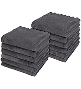 Orighty Ultra Soft Washcloths 12 Pack, Premium Microfiber Towel Sets 12x12 inches, Absorbent and ...