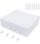 Zulkit Junction Box ABS Plastic Dustproof Waterproof IP65 Universal Electrical Boxes Project Encl...