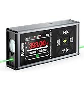Laser Measurement Tool, CIGMAN 393ft/120M Bilateral Green Laser Distance Measuring Tool Rechargea...