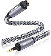 Mini Optical Cable 3Feet/1M SOUNDFAM Toslink to Mini Toslink Cable Nylon Braided Optical to 3.5mm...