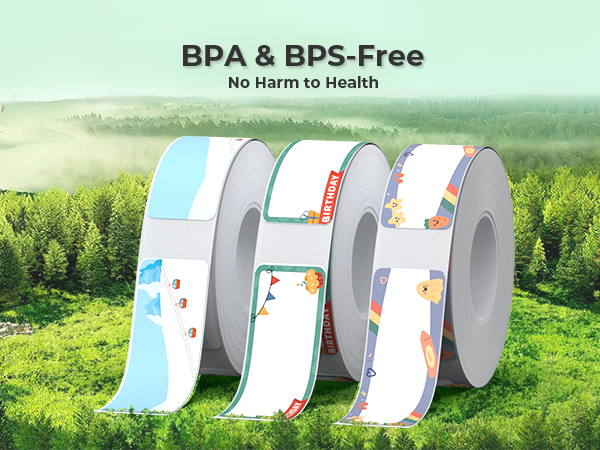 P21 Thermal Label Tape Birthday Theme