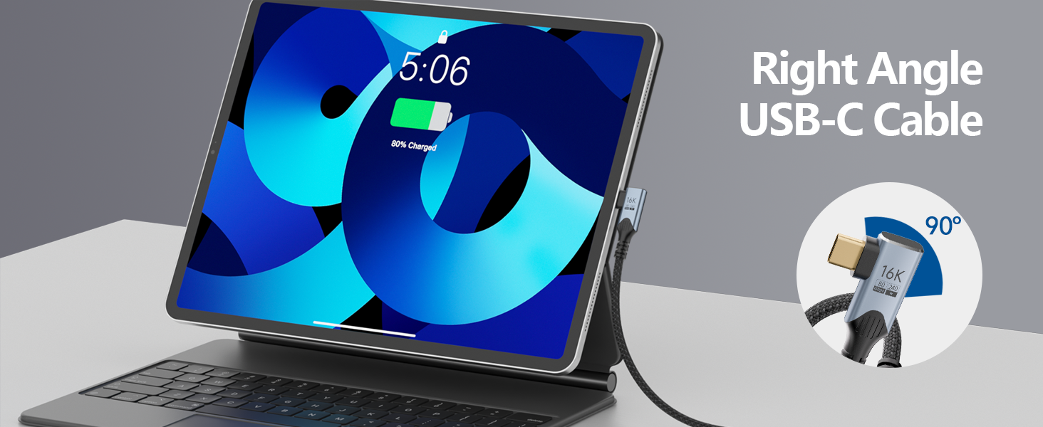 Right Angle USB-C Cable