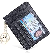 Teskyer Slim Wallet for Women, RFID Blocking Credit Card Holder Wallet with Zipper Pocket and Eas...