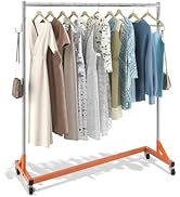 VEVOR Z Rack, 300 lbs Industrial Grade Z Base Garment Rack, 24" x 63" x 71" Clothes Rack, Sturdy ...