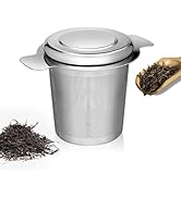 LHS Loose Leaf Tea Infuser, Tea Filter, Stainless Steel Infuser Basket, Extra Fine Mesh Tea Strai...